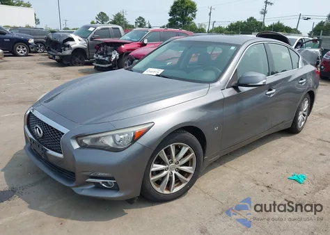 2014 Infiniti Q50 z USA, uszkodzony, nr VIN JN1BV7AR1EM699755